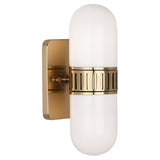 Rio Modern Capsule 2-Light Wall Sconce by Jonathan Adler - Modern Brass