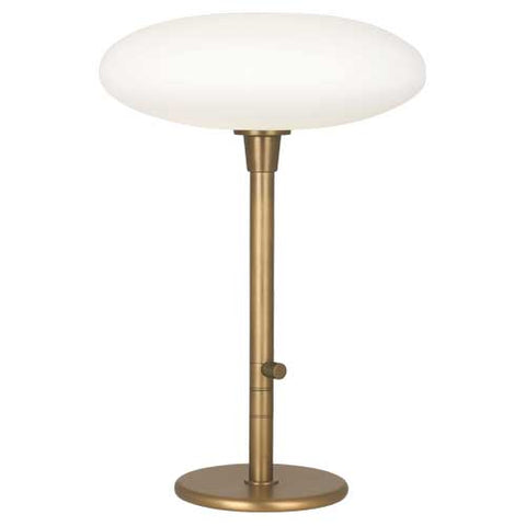 Ovo Modern Mushroom Globe Table Lamp by Rico Espinet - Aged Brass or Polished Nickel 