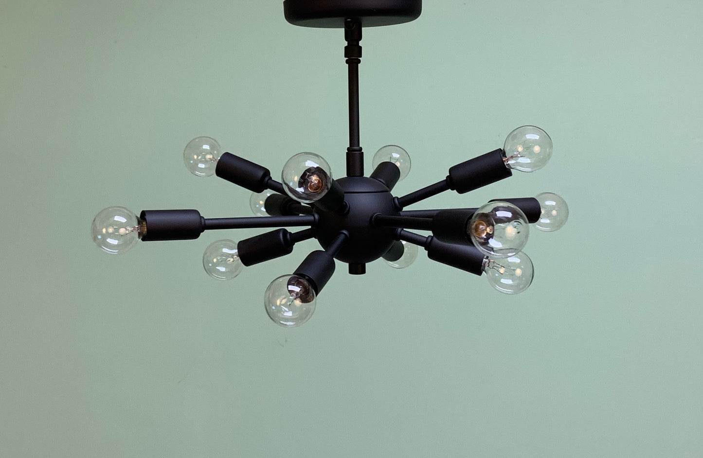 Classic Baby Sputnik Chandelier in Matte Black