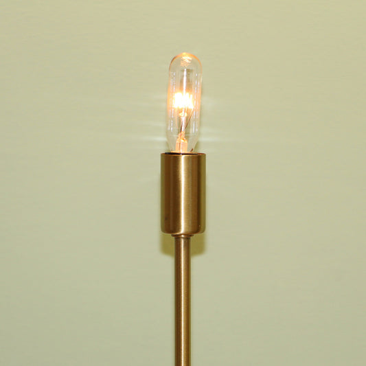 T6 Clear Tube Bulb E12 Candelabra-Base Lightbulb