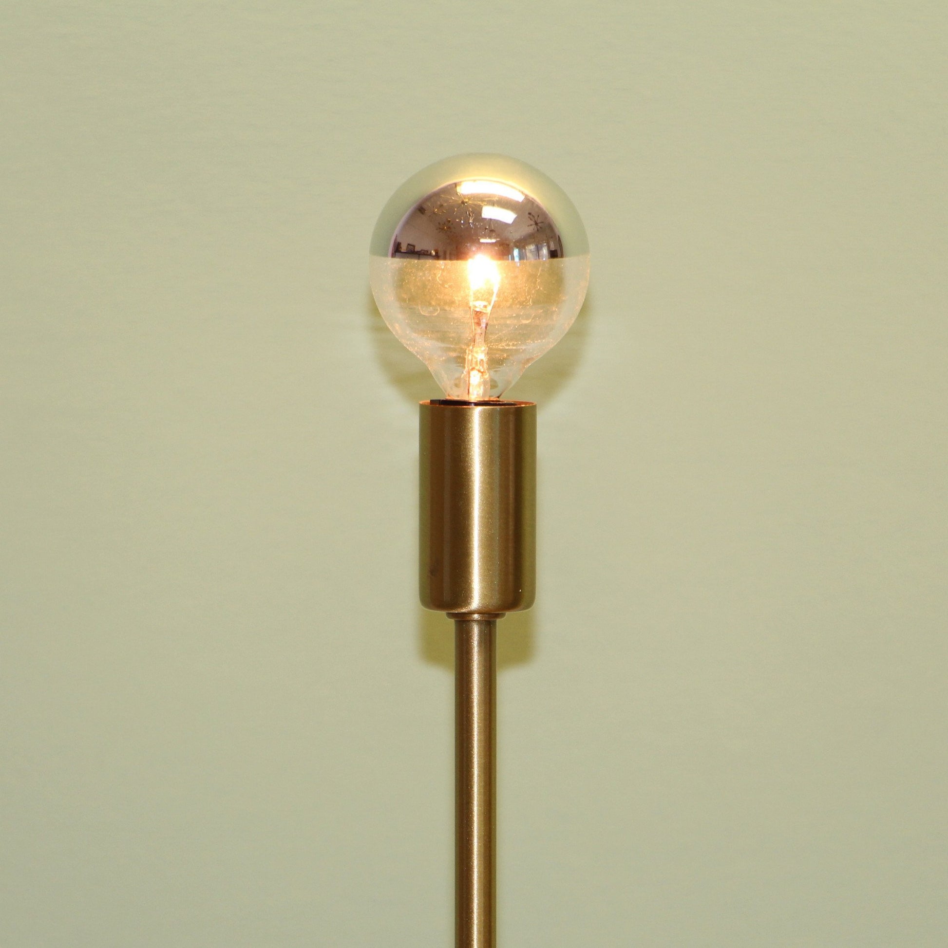 Half-Chrome Mirrored 25W G16 Lightbulbs E12 Candelabra Base
