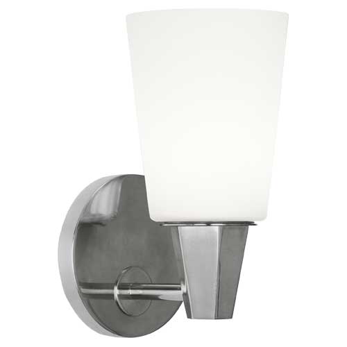 Wheatley Cased Glass Wall Sconce by Robert Abbey - Modern Brass, Deep Patina Bronze, or Polished Nickel