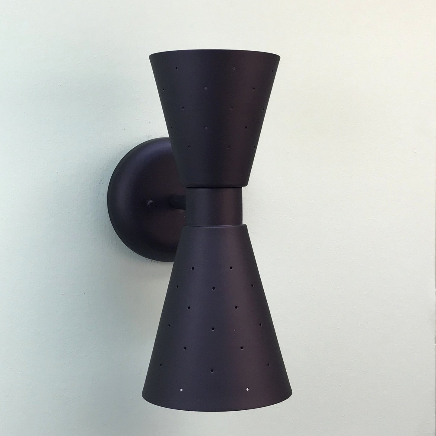Dual Cone Pinhole Sconce