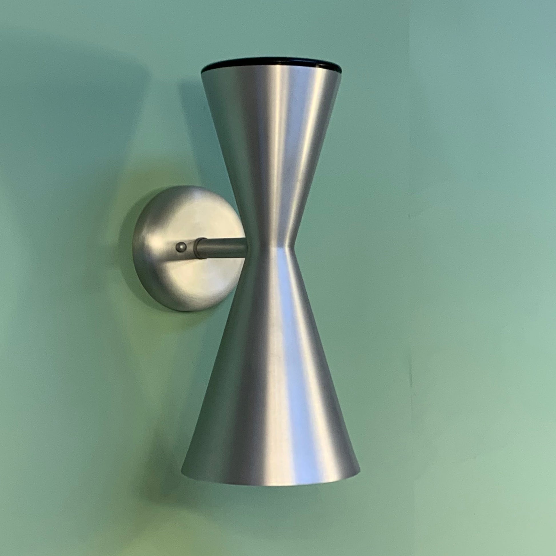 Exterior Hourglass Bowtie Light - Midcentury Outdoor Wall Sconce by Practical Props