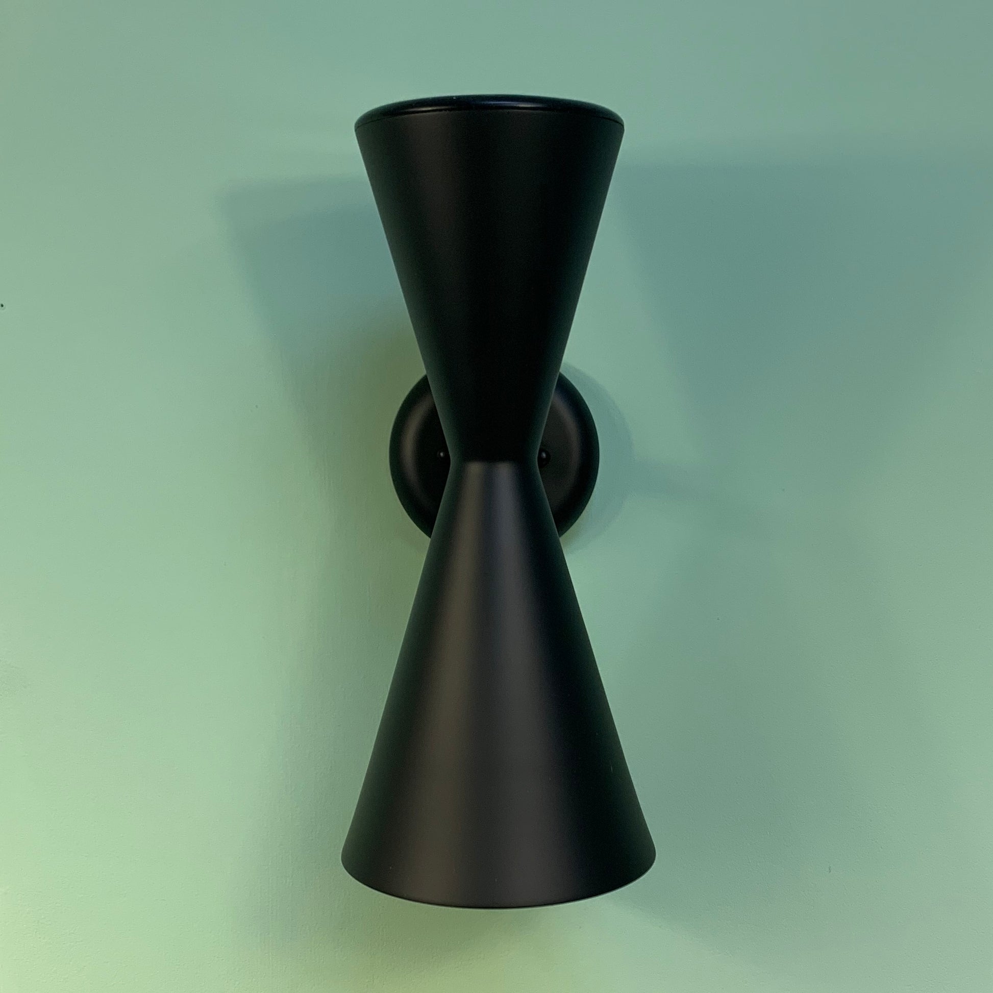 Exterior Hourglass Bowtie Light - Midcentury Outdoor Wall Sconce by Practical Props