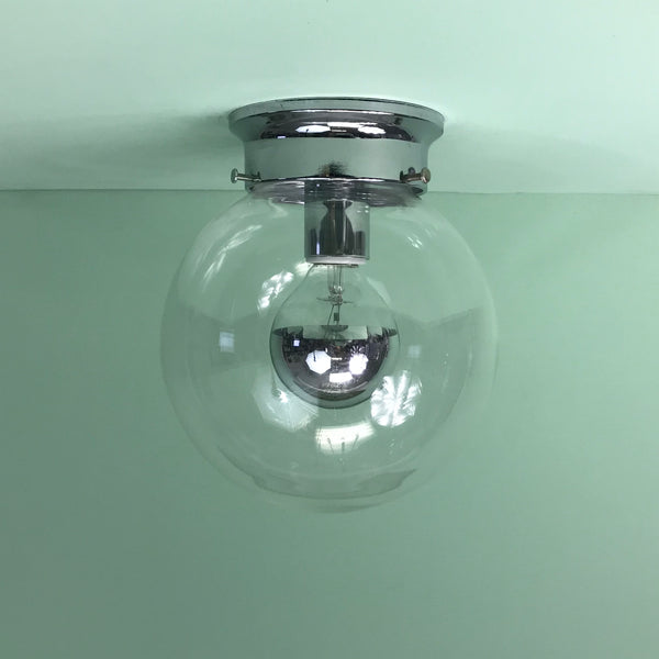 Half-Chrome Globe Light