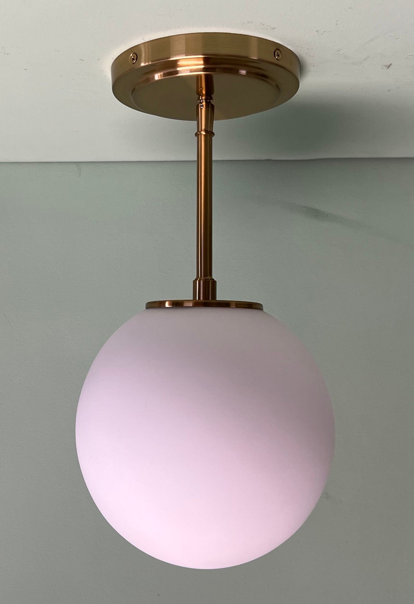 8" Frosted Globe Pendant