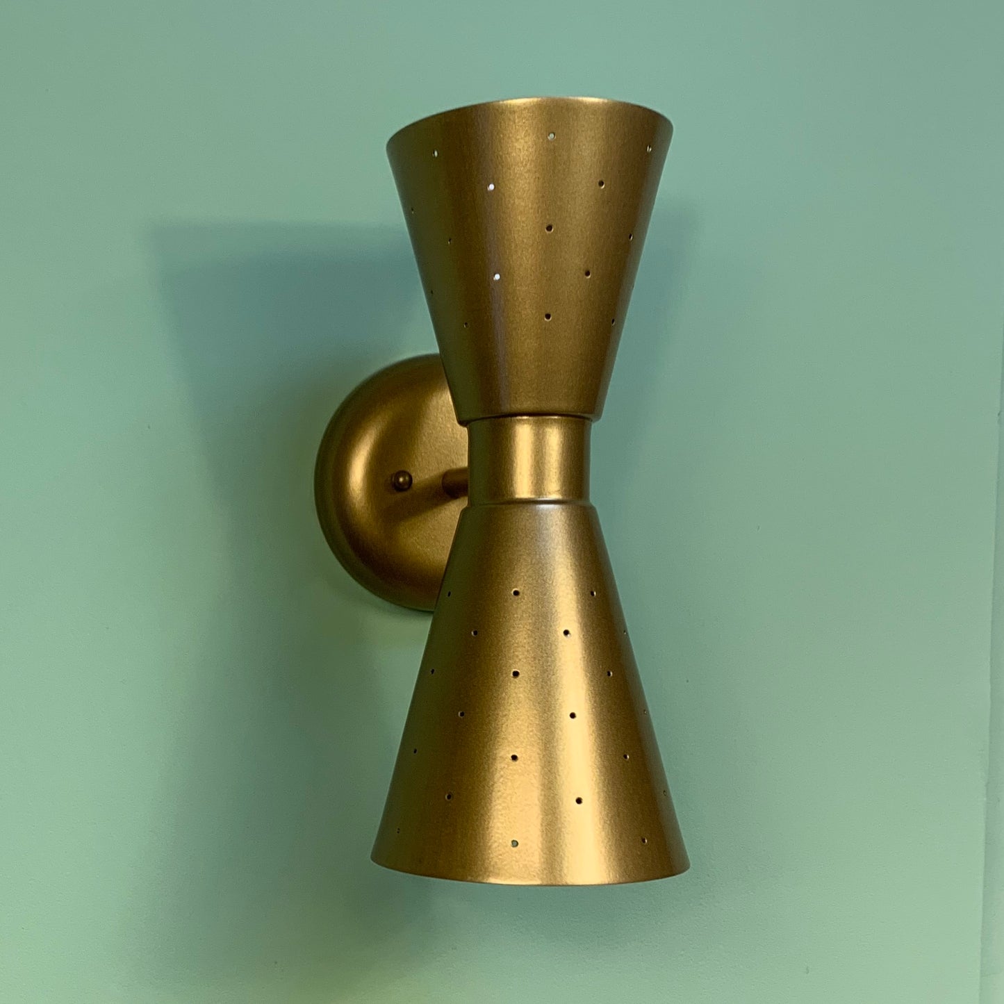 Dual Cone Pinhole Sconce