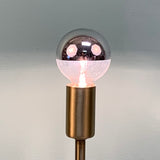Mirrored Globe Lightbulbs - Modern Half Chrome Bulbs for Sputniks