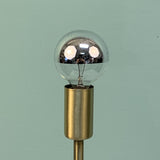 Mirrored Globe Lightbulbs - Modern Half Chrome Bulbs for Sputniks