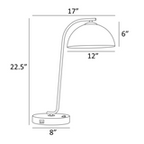 Roden Modern Desk Lamp with USB Port by Light Source - Midcentury Modern Lighting by Practical Props