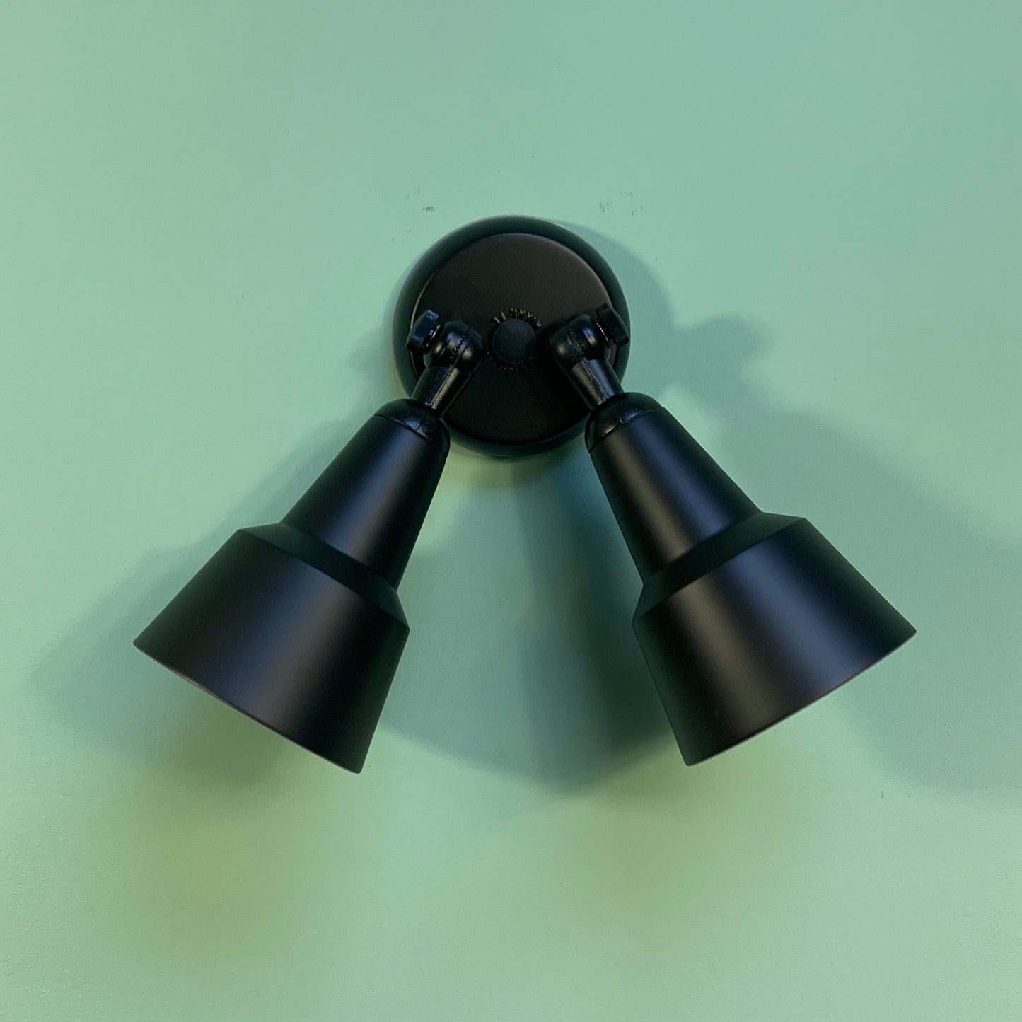 Remcraft 2051 Swedish Modern Exterior Double Bullet Sconce in Black