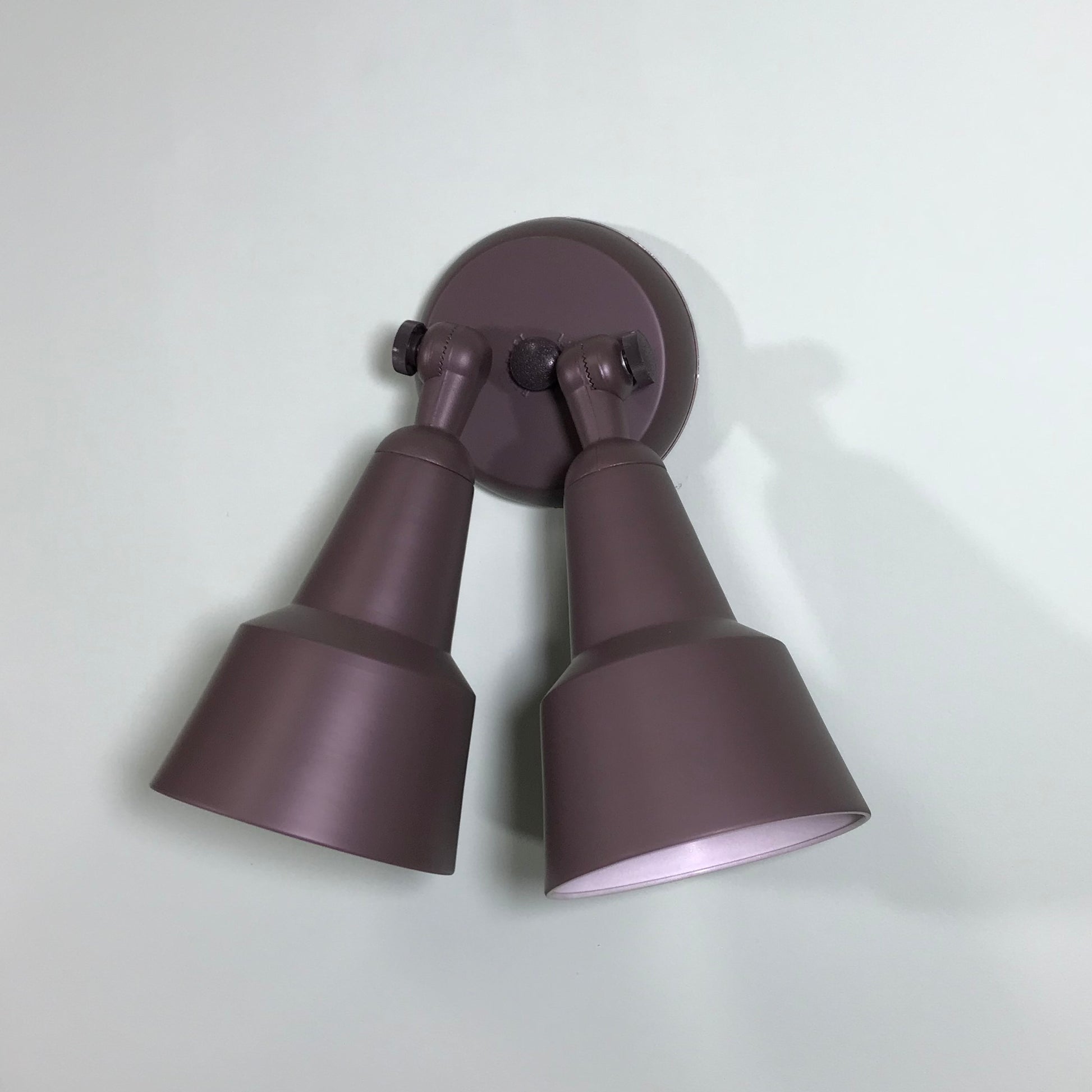 Remcraft 2056 Swedish Modern Exterior Double Bullet Sconce in Matte Bronze