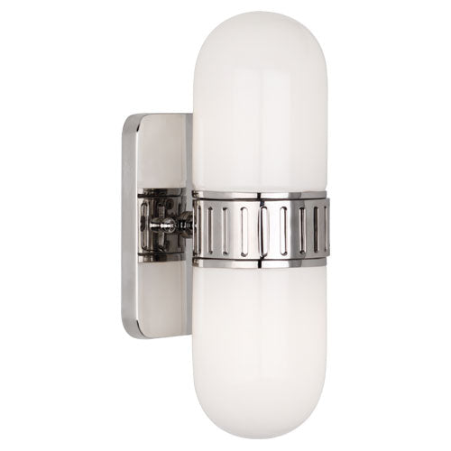 Rio Modern Capsule 2-Light Wall Sconce by Jonathan Adler - Polished Nickel