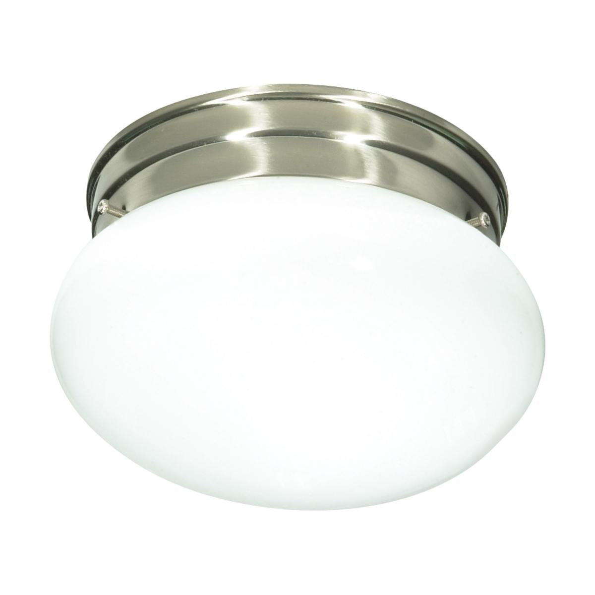 8" Mushroom Retro Glass Flush Mount