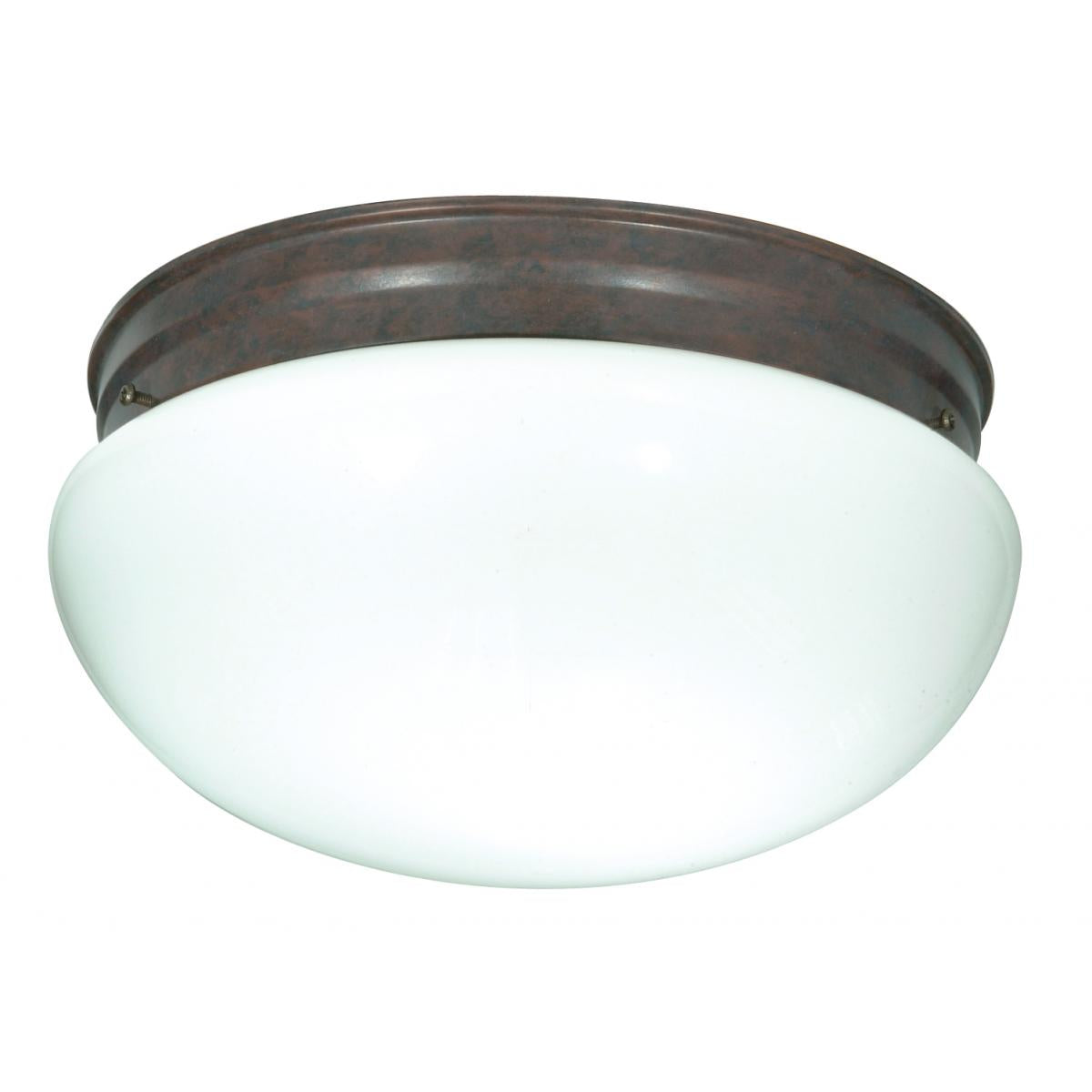 12" Mushroom Retro Glass Flush Mount