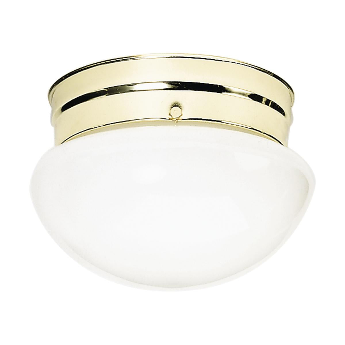 8" Mushroom Retro Glass Flush Mount
