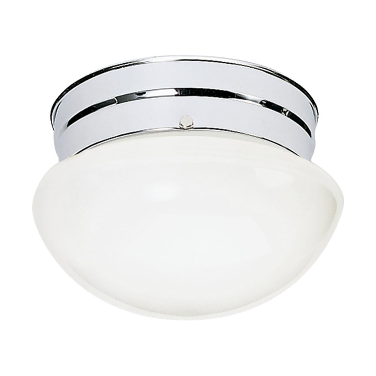 8" Mushroom Retro Glass Flush Mount