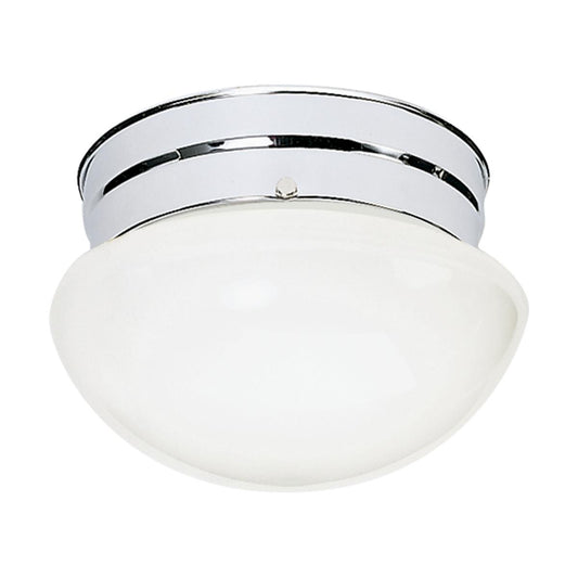 8" Mushroom Retro Glass Flush Mount