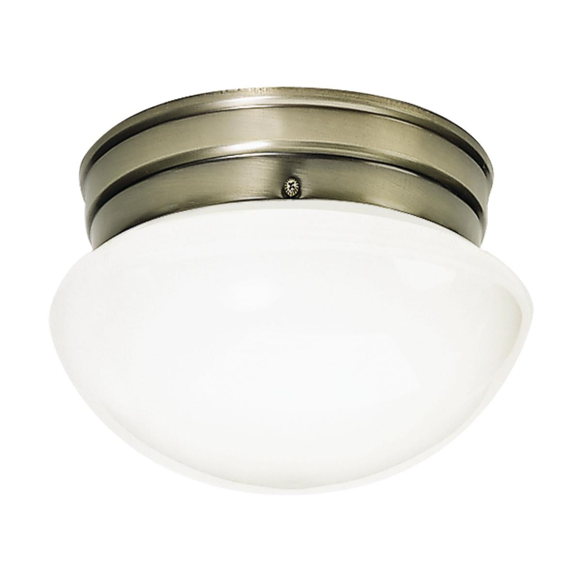 8" Mushroom Retro Glass Flush Mount