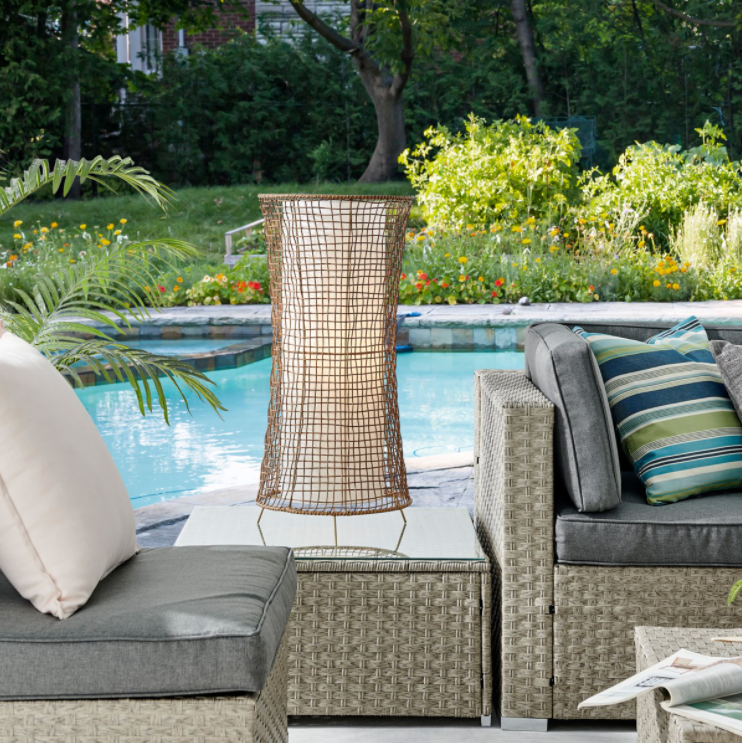 Cleavon Modern Rattan Outdoor Wireless Table Lamp