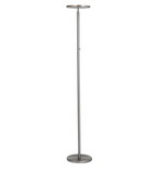 Monet Dimmable Modern LED Torchiere Floor Lamp - Brushed Nickel or Silver