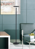 Monet Dimmable Modern LED Torchiere Floor Lamp - Brushed Nickel or Silver