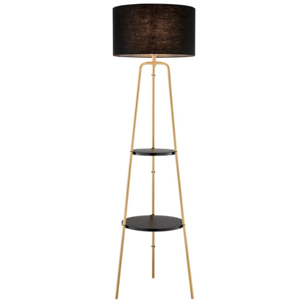 Patterson Black & Gold Floor Lamp