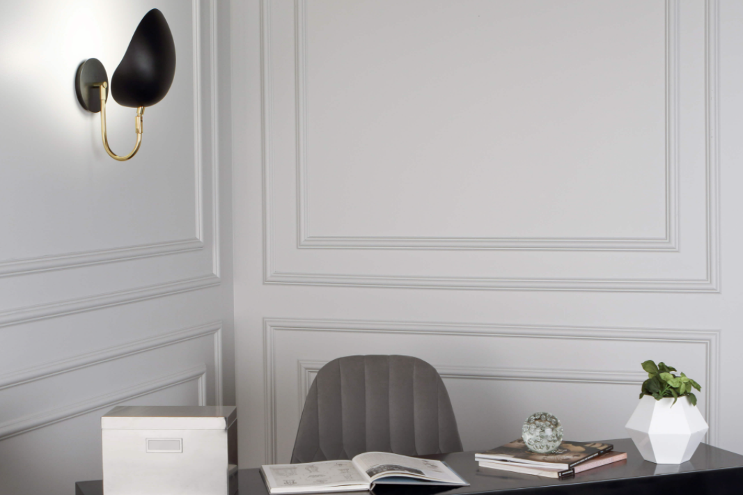 Rico Espinet Racer Modern 1-Light Wall Sconce - Modern Brass, Matte Black, Satin White