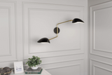 Rico Espinet Racer Double Wall Sconce - Modern Brass, Matte White, and Satin White