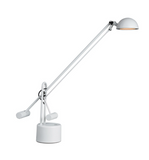 Halotech Retro LED Desk Lamp - 1980s 1990s Halogen-Style Weighted Arm Task Lamp by Lite Source