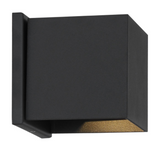 Lightgate Square Architectural LED Exterior Sconce - Matte Black or Matte White