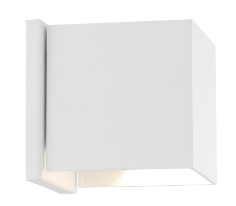 Lightgate Square Architectural LED Exterior Sconce - Matte Black or Matte White