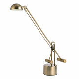 Halotech Retro LED Desk Lamp - 1980s 1990s Halogen-Style Weighted Arm Task Lamp by Lite Source