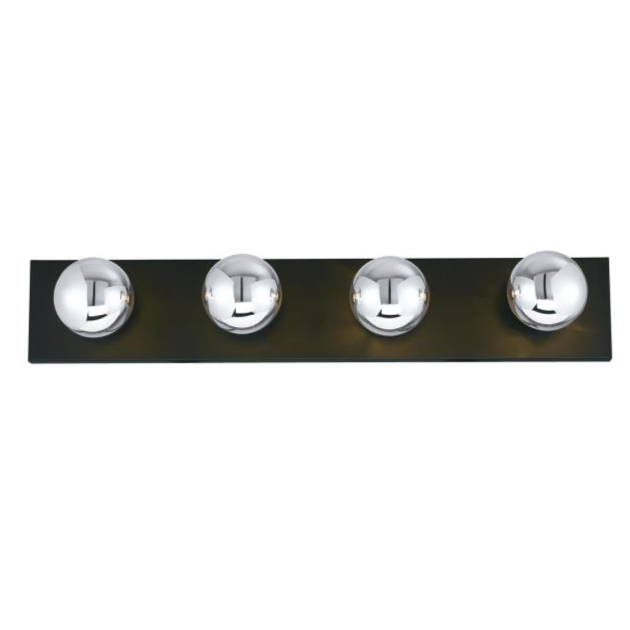4-Light Modern Hollywood Makeup Mirror Vanity Wall Sconce 24" Bath Fixture - Polished Chrome, Polished Brass, Matte Black, White, or Beveled Mirror - Mid Century Modern Lighting by Practical Props