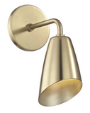 Kai 1-Light Wall Sconce in Modern Brass
