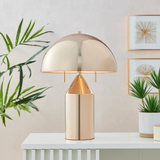 Ranae Modern Metallic Dome Table Lamp 