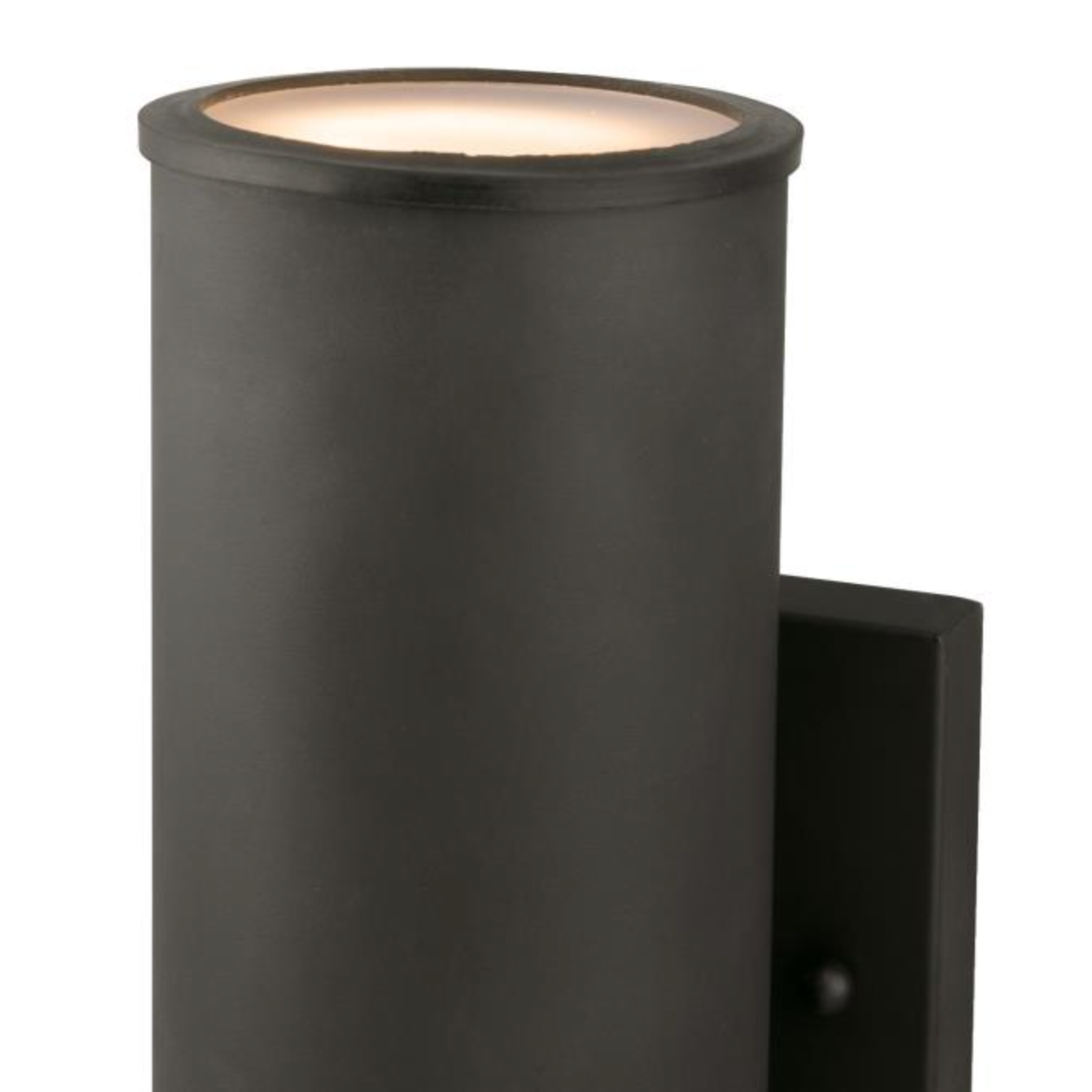 Mayslick Dimmable LED Exterior Wall Sconce - Outdoor 2-light Up-Down Cylinder Light