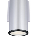 Mayslick Dimmable LED Exterior Wall Sconce - Outdoor 2-light Up-Down Cylinder Light