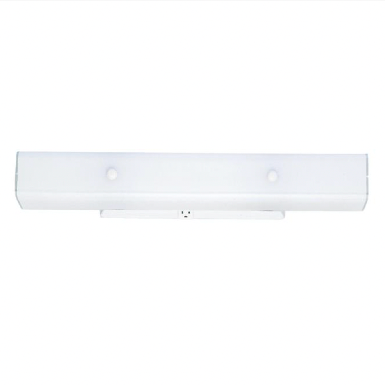 Retro 24" White Frosted Frosted Channel Glass 4-light Bath Sconce