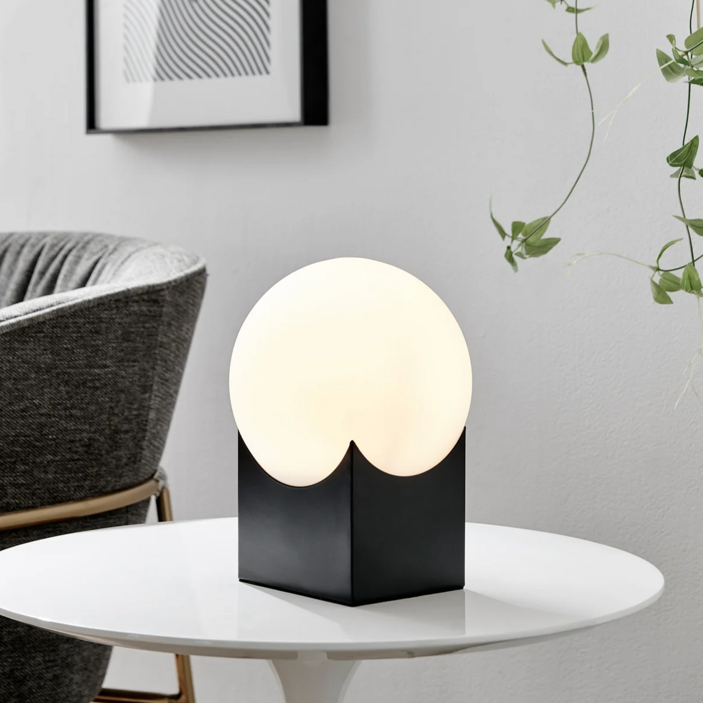 Oksena Opal Globe Accent Lamp