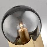 Oksena Smoked Globe Accent Lamp