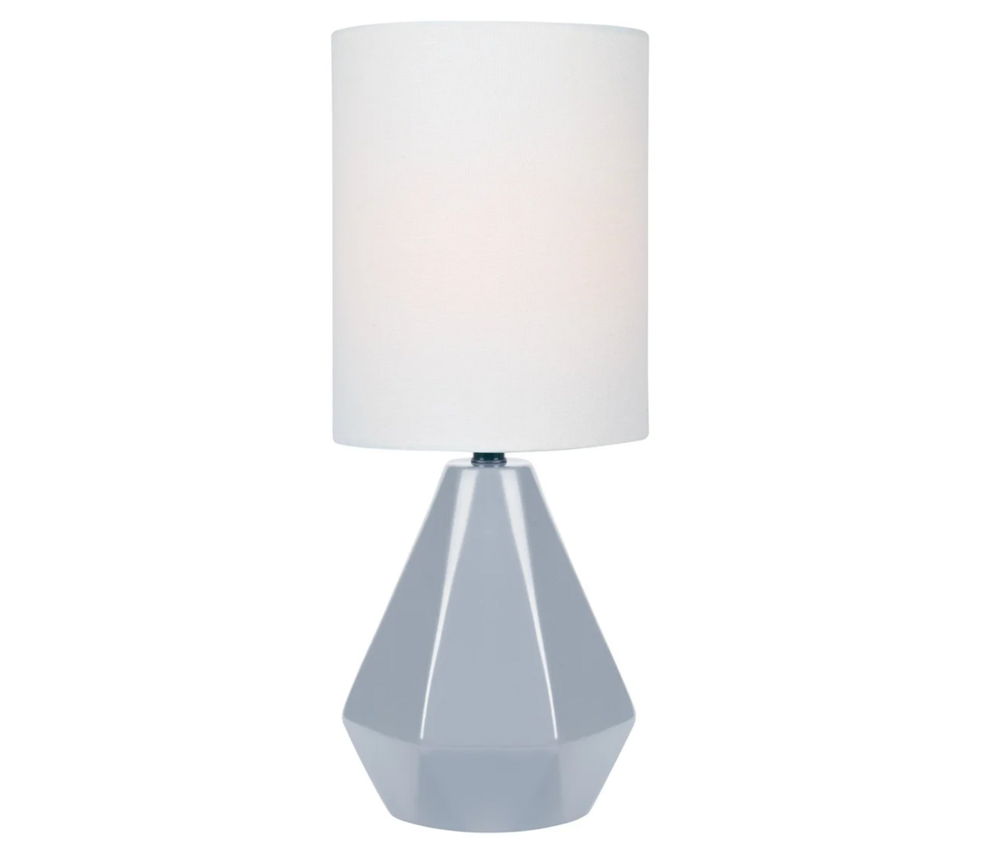 Mason Retro Modern Geometric Table Lamp with Linen Shade