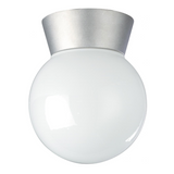 Modern Vapor Globe Screw-In Threaded Glass Flush Mount Outdoor Light Fixture 