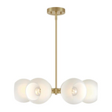 Dorney 3-Light Modern Brass Sputnik Globe Chandelier by Westinghouse