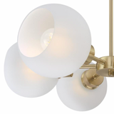 Dorney 3-Light Modern Brass Sputnik Globe Chandelier by Westinghouse