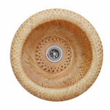 Small Rattan Ellipse Oval Woven Pendant Light