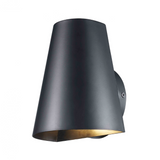 Matte Black Modern Exterior Downlight Cone Wall Sconce