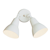 Retro Double Bullet 2-Light Outdoor Adjustable Spotlight Wall Sconce