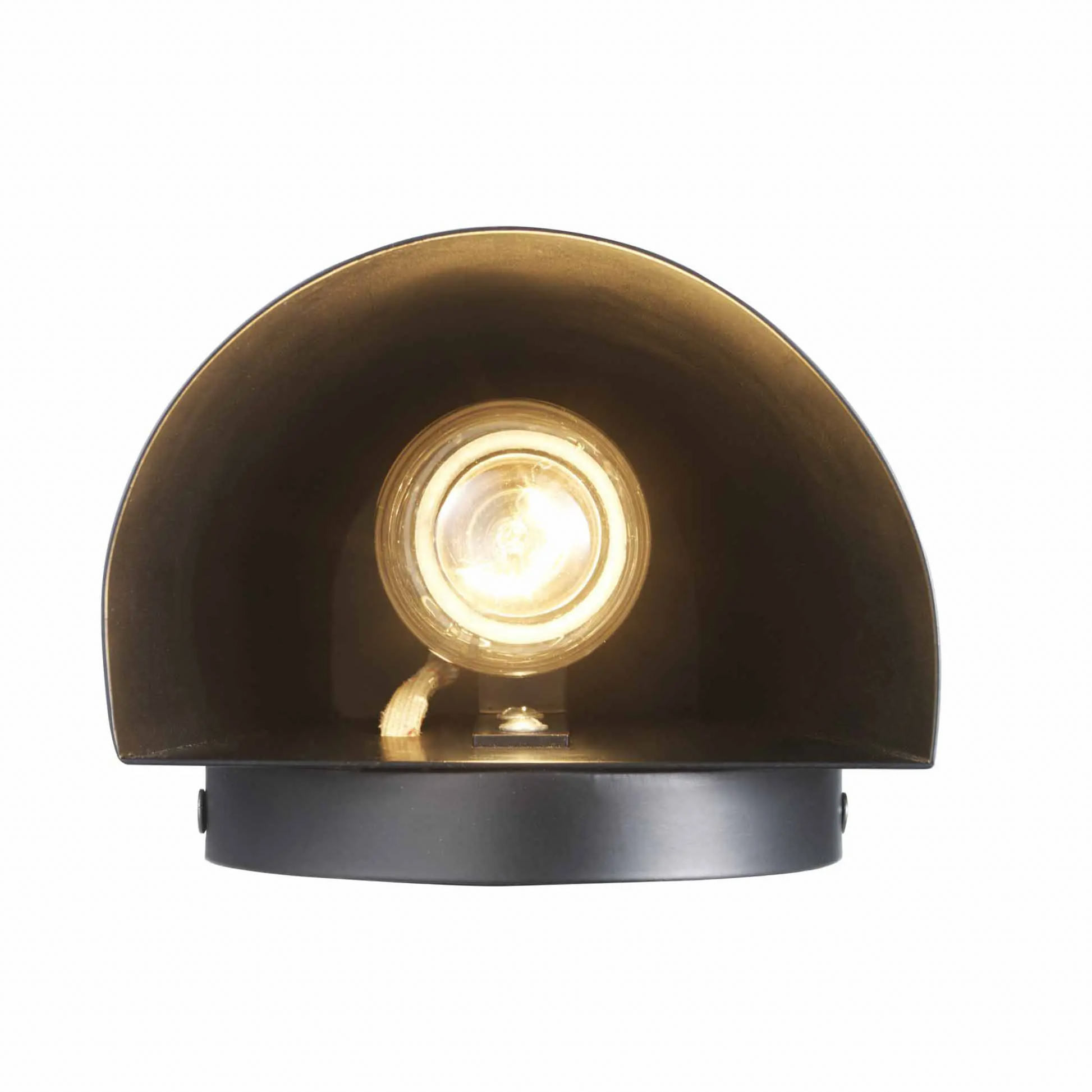 Matte Black Modern Exterior Downlight Cone Wall Sconce